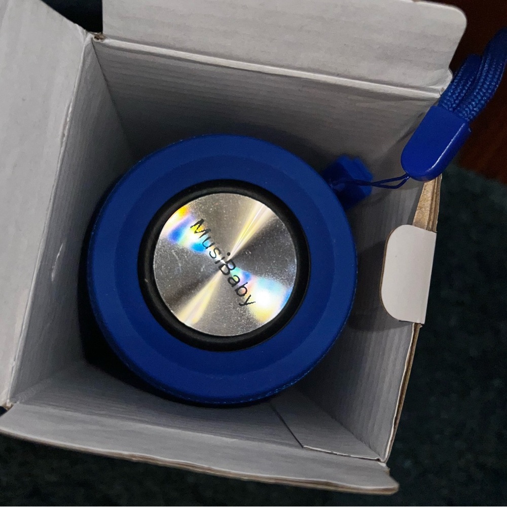 3/$15 MusiBaby Wireless Bluetooth Portable Blue Speaker Freestanding - Picture 2 of 13
